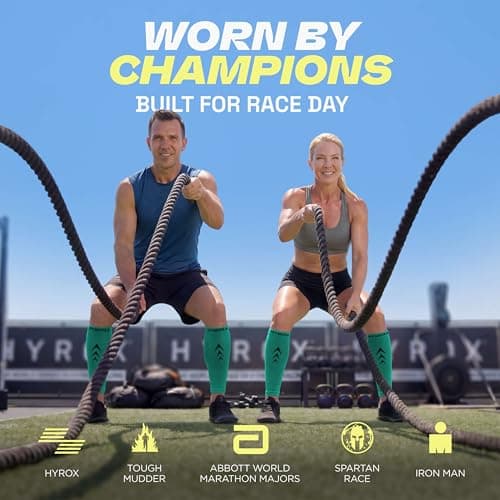 Rymora Calf Compression Sleeves for Men & Women (Ideal for Sports, Running, Shin Splints & More) (One Pair) (Turquoise) (Medium) [M] — view 3