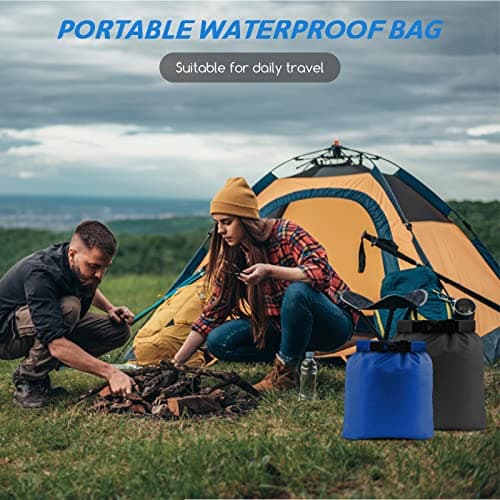 CNMTCCO Waterproof Dry Bag Set 6 Pcs,Lightweight Drybag Canoe Bags with 1.5L, 2.5L, 3L, 3.5L, 5L, 8L Waterproof Bag for Kayaking Rafting Boating Hiking Camping Travel Backpacking — view 4