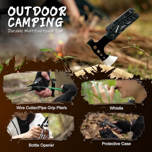 Camping Essentials Multi Tool Gifts for Men 16in1 Multitool Survival Gear — view 6