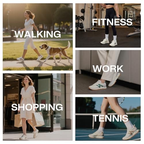 somiliss Womens Trainers Breathable Non Slip Lightweight Walking Shoes — view 6