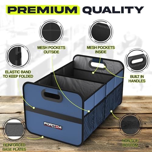 FORTEM Car Boot Organiser - Car Organiser & Storage for SUVs Trucks Sedans — view 3