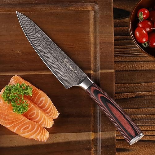 Sunnecko Utility Knife 5.5 Inch, Sharp Paring Knife for Fruit Vegetable — view 5