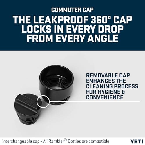 YETI Rambler 12 oz (355ml) Travel Bottle, Navy — view 5