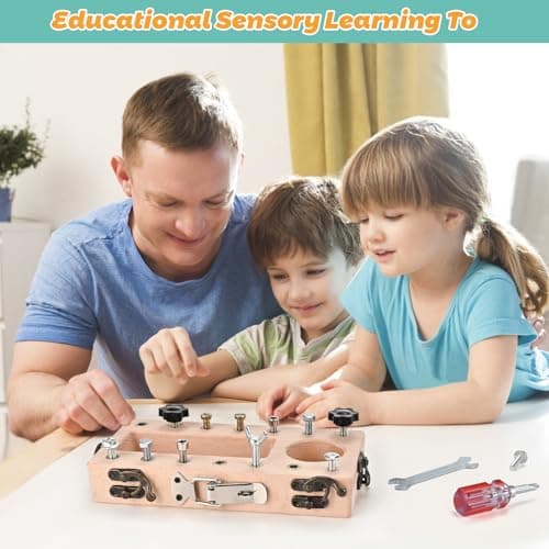 Wooderma Montessori Toys for 3+ Year Olds, Wooden Kids Tool Set — view 6