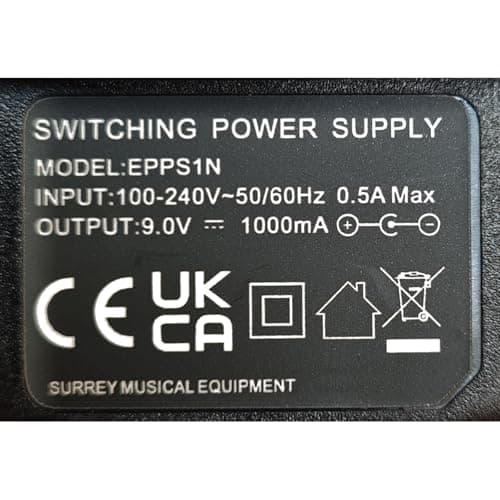 EPPS Power Supply for ROLAND P-55 SOUND Canvas MIDI Adapter UK 9V — view 3