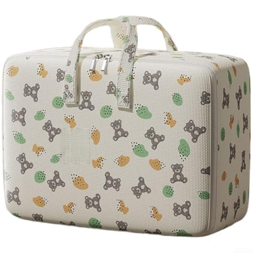 ZiStarlilife Big Capacity Storage Sack Moisture for proof for Winter Blankets Linens - Heavy Duty Zippered Travel Luggage Organiser White 20x10x10cm(Large Size)