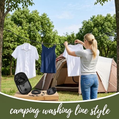 Portable Travel Clothesline Camping Essentials for Outdoor Accessories — view 4