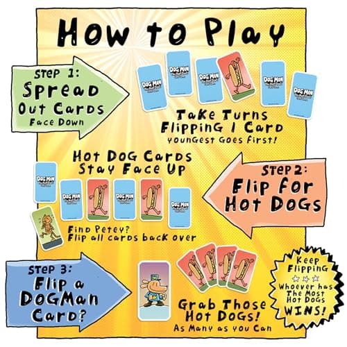 University Games Dog Man The Hot Dog Card Game | 2-4 Players, Yellow, One Size,07011 — view 5