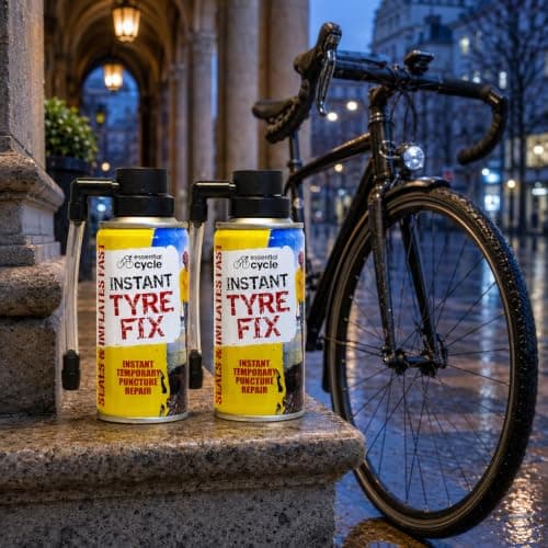 Instant Tyre Fix Spray 200ml for Bicycle Bike, Emergency Puncture Repair Foam Sealant and Inflator, Quick Flat Tyre Repair Kit for All Cycle Tyres, No Tools Required (Repair Kit 200ml (Pack of 2)) — view 3