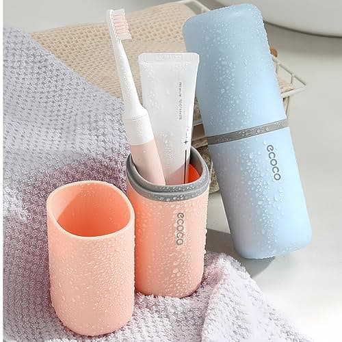 Meiyijia Travel Toothbrush Holder, Toothpaste Holder, Portable, Dustproof, Antibacterial, Toothbrush Case for Travel, Family, Camping, School — view 3