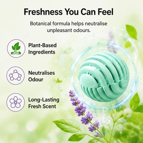 6PCS Shoe Deodorizer Balls - Long-Lasting Air Freshener & Odour Eliminator for Smelly Footwear, Reusable Deodorant Balls for Trainers, Sports Shoes, Gym Lockers and Wardrobes (Ocean 6Pcs) — view 3