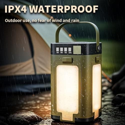 Solar Camping Lantern with USB Output, Foldable LED Outdoor Light — view 2
