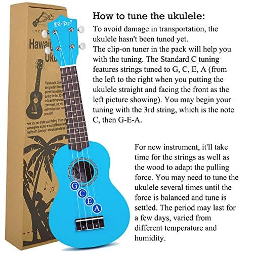 Soprano Ukulele Beginner Kit 21 Inch with Free Online Lesson Fast to Learn — view 5