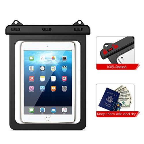 HopMore Universal Waterproof Case for iPad Samsung,Tablet Pouch Dry Bag for iPad 10/9/8/7 10.2"/9.7" / Pro 9.7/10.5/11 / Air 10.9,Galaxy Tab S6 Lite/A9+/A9,Fire HD 10,Android Tablet Up to 11 inch — view 5