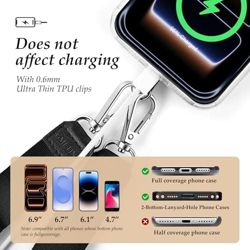 GMETINK Multifunctional Phone Lanyard, Cell Phone Universal Neck Strap — view 5