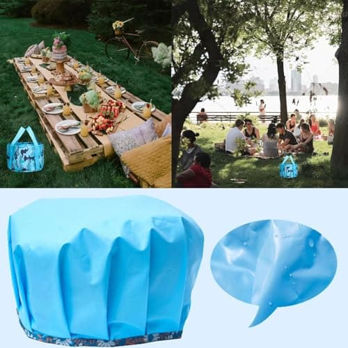 Foldable Pedicure Spa Bowl, Foot Bath Massage Barrel Home Pedicure Basin for Camping Washing Fishing (Camouflage Blue) — view 6