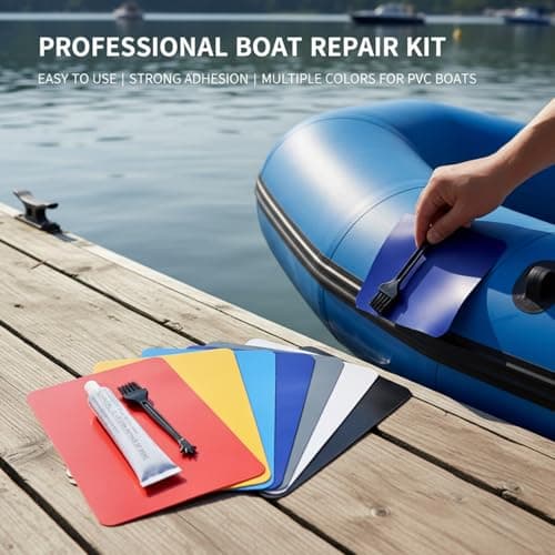 Goutdori Inflatable Repair Kit PVC 30ml Adhesive 6 Patches Brush for Kayaks Air Mattresses Paddle Boards Pools — view 5