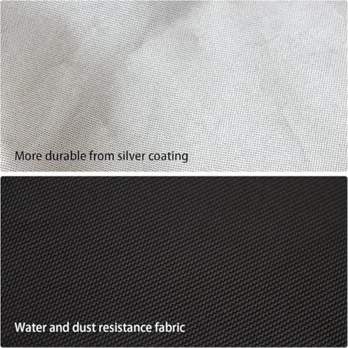 ZiStarlilife Waterproof Drawstring Storage Bag, 210D Oxford Cloth with Silver Coating for Dustproof and Moisture Protection, Black Travel Organizer for Cosmetics, Jewellery and(20 * 30cm) — view 6