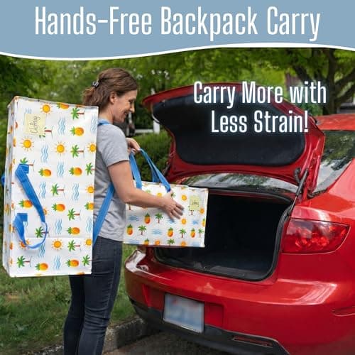 VENO 10 Pack Heavy Duty Moving Bags with Backpack Straps, Zippers & Handles, Extra Large Packing Bags for College Dorm Essentials, Moving Supplies Alternative to Cardboard Moving Boxes — view 4