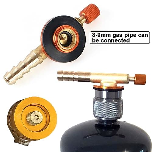 Valve Caps Camping Gas Refill Adapter for Butane Canister, 2 Piece Set — view 2