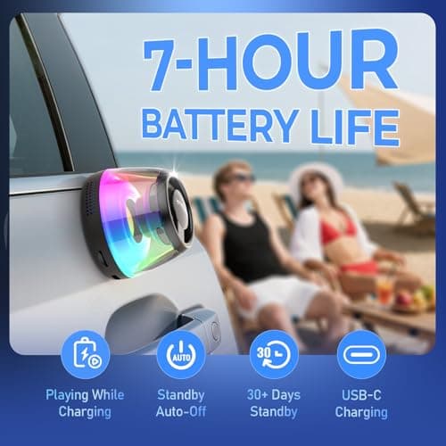 heetipuk Mini Magnetic Bluetooth Speaker, Loudspeaker with Bass Diaphragm — view 6