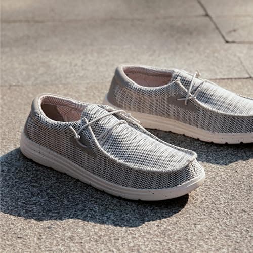 Bruno Marc Men's Slip-on Loafers Shoes,Size 8,Grey,BLS211 — view 3