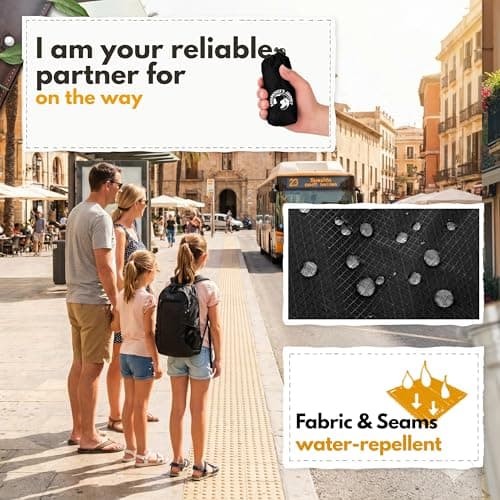 Backpacker's Journey Foldable Backpack, Ultralight 90 g - 20 l and 25 l Daypack, Water-Repellent, Packs into Its Own Pocket — view 4