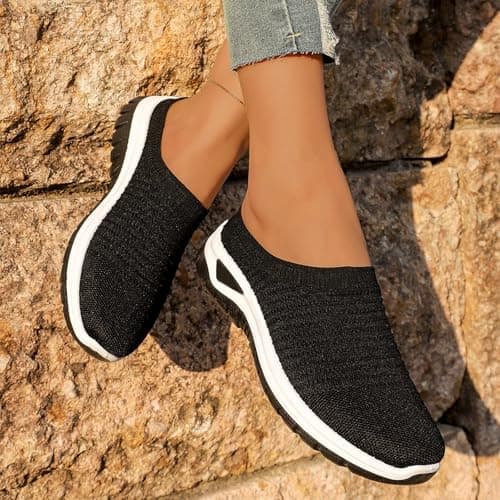 Mesh Slip On Sandals Women, Breathable Sandals Women, Backless Closed Toe Sandal, Summer Comfortable Footwear For Leisure Walks, Outdoor Errands, Weekend Trips And Everyday Casual Matching — view 5
