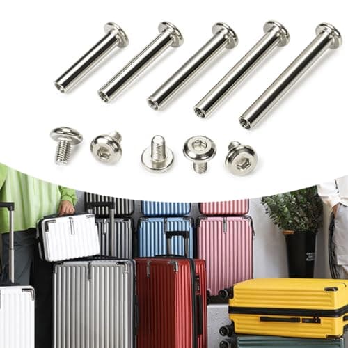 10 Pieces Luggage Wheel Repair Rivets Metal Screws, 30mm — view 3
