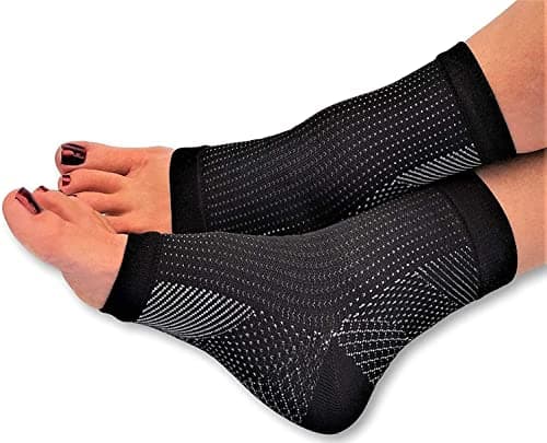 PEDIMEND Plantar Fasciitis Foot Socks. Best Compression Sleeve for Ankle Arch & Heel Achilles Tendon Supports Brace. Men and Women Night Splint Pain Relief L/XL (UK 8-12 PACK OF 2)