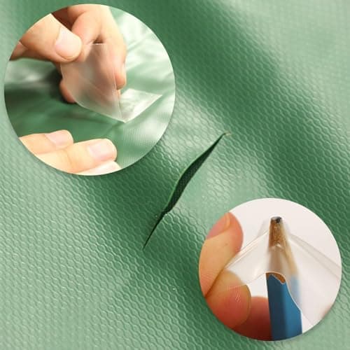 SZXMDKH Tent Repair Tape Kit, 5 Pcs Waterproof Tape, Clear Airbed Repair kit, Puncture Repair Patches for Tents, Awnings, Down Jacket, Gazebo, Inflatable Swimming Pools, Kayak — view 3