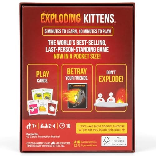 Exploding Kittens Grab and Game, 2-4 Players, Ages 7+, pocket version — view 3