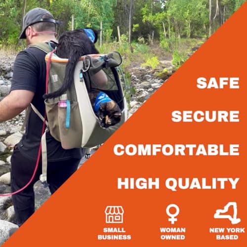 Travel Cat Backpack Carrier - The Navigator Convertible Pet Carrier Backpack - Cat Carrier Backpack with Fully Ventilated Mesh (Earth) — view 5