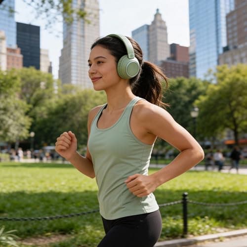 Intempo Amalfi Headphones With Active Noise Cancellation, Bluetooth, Green — view 2