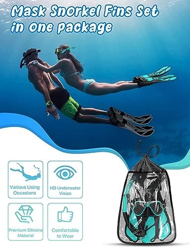Zenoplie Snorkel Set Adults, with Flippers — view 6