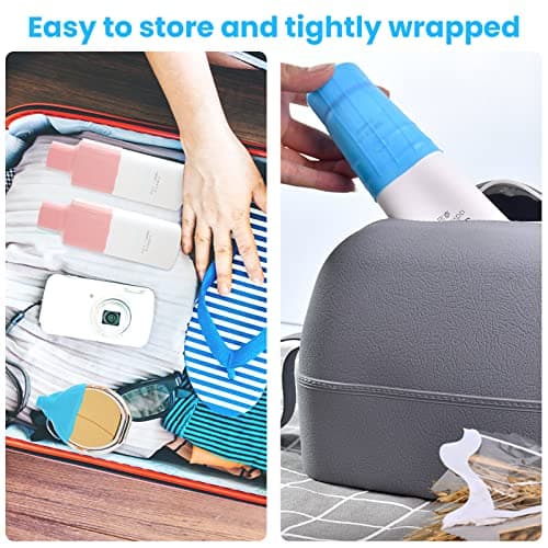 8 PCS Elastic Sleeves for Travel, Silicone Leak Proof Sleeve Travel Covers, Reusable Travel Bottle Covers for Toiletries, Travel Size Toiletry Containers Accessories Travel Necessities — view 5