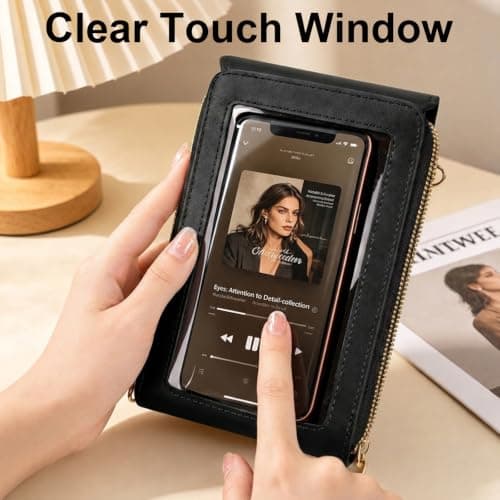 Touch Screen Crossbody Phone Bag for Women Anti Theft Crossbody Bag Purse — view 4