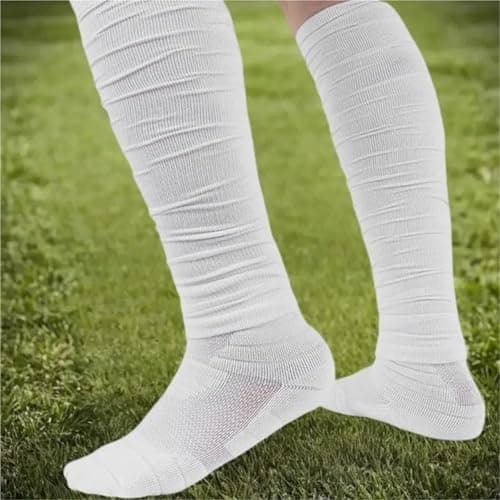 GSCLZ 1Pairs High Elastic Sports Calf Compression Sleeves For Unisex Football Leg Sleeve Footless Sock For Running Cycling For Running Sports, Flight, Hiking,Cycling(Orange) — view 2