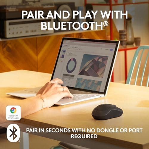 Logitech M240 Silent Bluetooth Mouse, Wireless, Compact — view 2