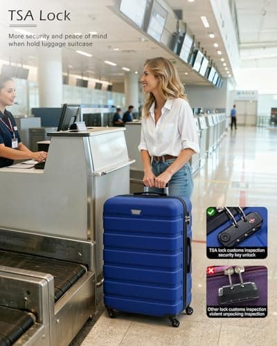 COOLIFE 28 Inch Large Suitcase, ABS+PC, Lightweight Hard Shell Luggage — view 6