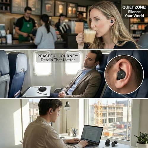Earplugs for Sleeping Noise Cancelling - 45dB Reusable Silicone Ear Plugs for Side Sleepers, 6 Pairs (S/M/L/XL) with Travel Case, Block Snoring, Noise, Ideal for Travel, Office, Focus & Rest — view 6