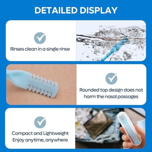 ZL-HOME Nose Hair Trimmer, 2-in-1 Nasal Hair Cutter, Portable, 360° Rotating, Manual, Unisex-Adults, Men, Women, Travelers, All Ages — view 5