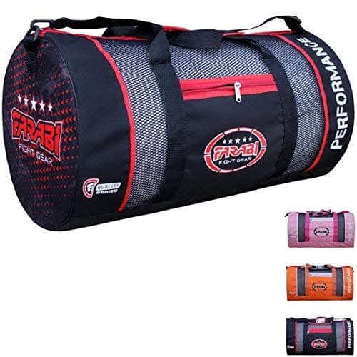 Farabi Kit Bag Mesh Lightweight Gym Training Bag Air Mesh for Air Ventilation (Black)