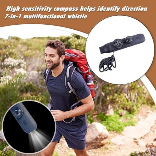 Survival Whistle for Outdoors Portable Survival Whistle Tool for Camping — view 4