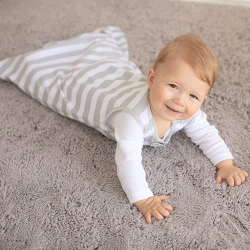 Organic Cotton Baby Sleeping Bag 1.0 TOG Wearable Blanket Sleep Sack 2-Pack — view 5