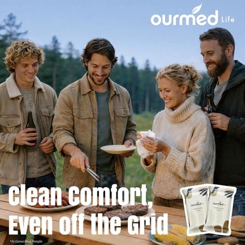 Ourmed Life Compressed Towel, Disposable Washcloths, 12 x 10 In, 112 Count — view 5