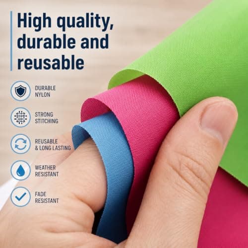 Cookey™ Outdoor Bunting, 200 Flags, 100m Multicolour Fabric Pennant Banners — view 3