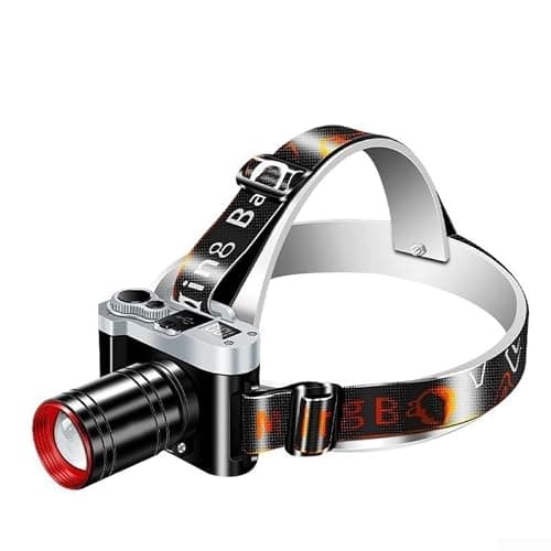 LED Headlamp 4 Modes White Yellow Blue Purple Light