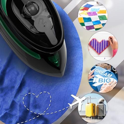Duronic Travel Iron SI4 BG Portable Steam Irons with Dual Voltage Lightweight Electric Mini Iron with Ceramic Plate 420W Compact Iron for Travelling Sewing & Holidays — view 6