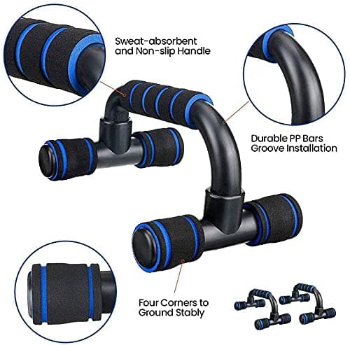 AERLANG 7-IN-1 Ab Roller Wheel Set With, 2 Push-up Bars, Resistance Band, Skipping Rope, Hand Grip And Knee Pad, Fitness Workout At Home Gym, Multi-functional Sports Equipment Father's Day Gifts — view 3